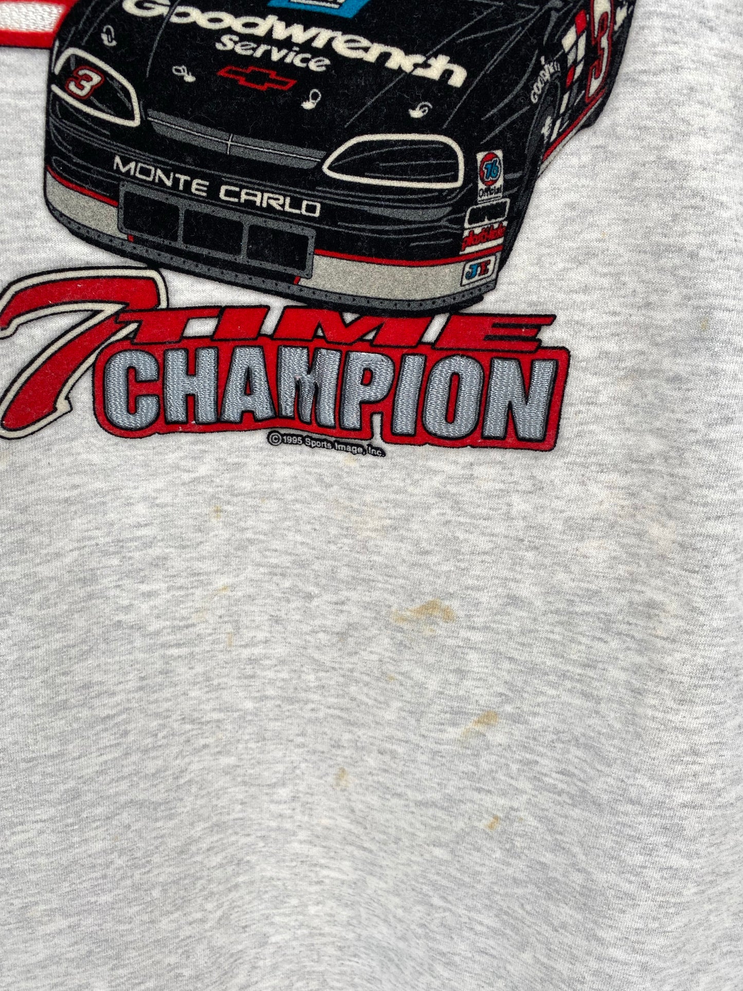 1995 DALE EARNHARDT No tag (Approx.Size XXL) Vintage Racing Sweat-shirt / K5359