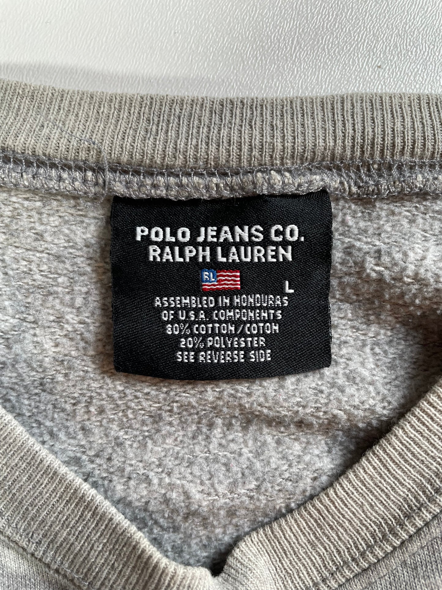 90’s POLO JEANS RALPH LAUREN Size L Vintage Sweat-shirt / E1773S