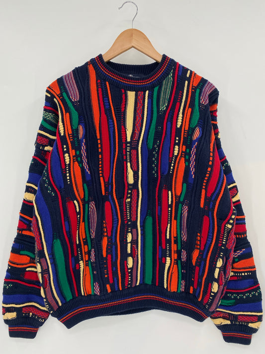 Vintage 3D COOGI- Style Size L Knit Sweater/ K6813