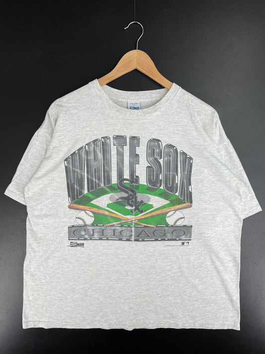 1991 SALEM x CHICAGO WHITE SOX Made in USA Size XL Vintage MLB T-Shirt / E2420T
