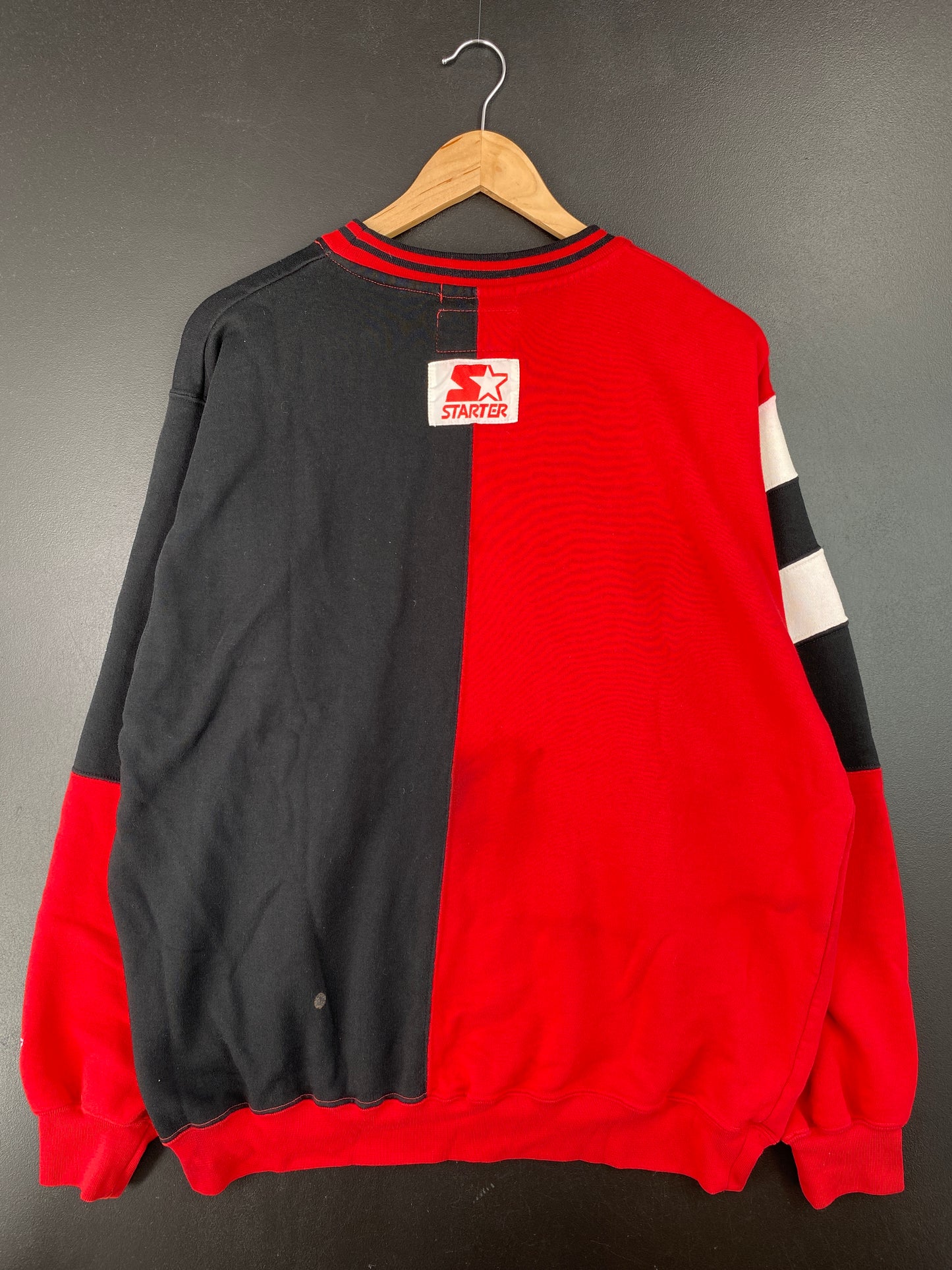 90's STARTER x CHICAGO BULLS Size XL Vintage NBA Sweat-Shirt / A8445