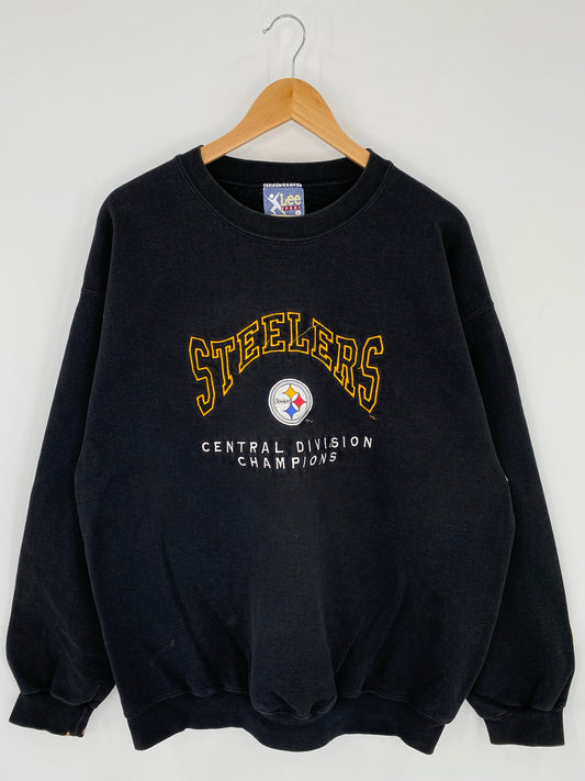 90’s PITTSBURGH STEELERS Size L Vintage NFL Sweat-Shirts/ K7099