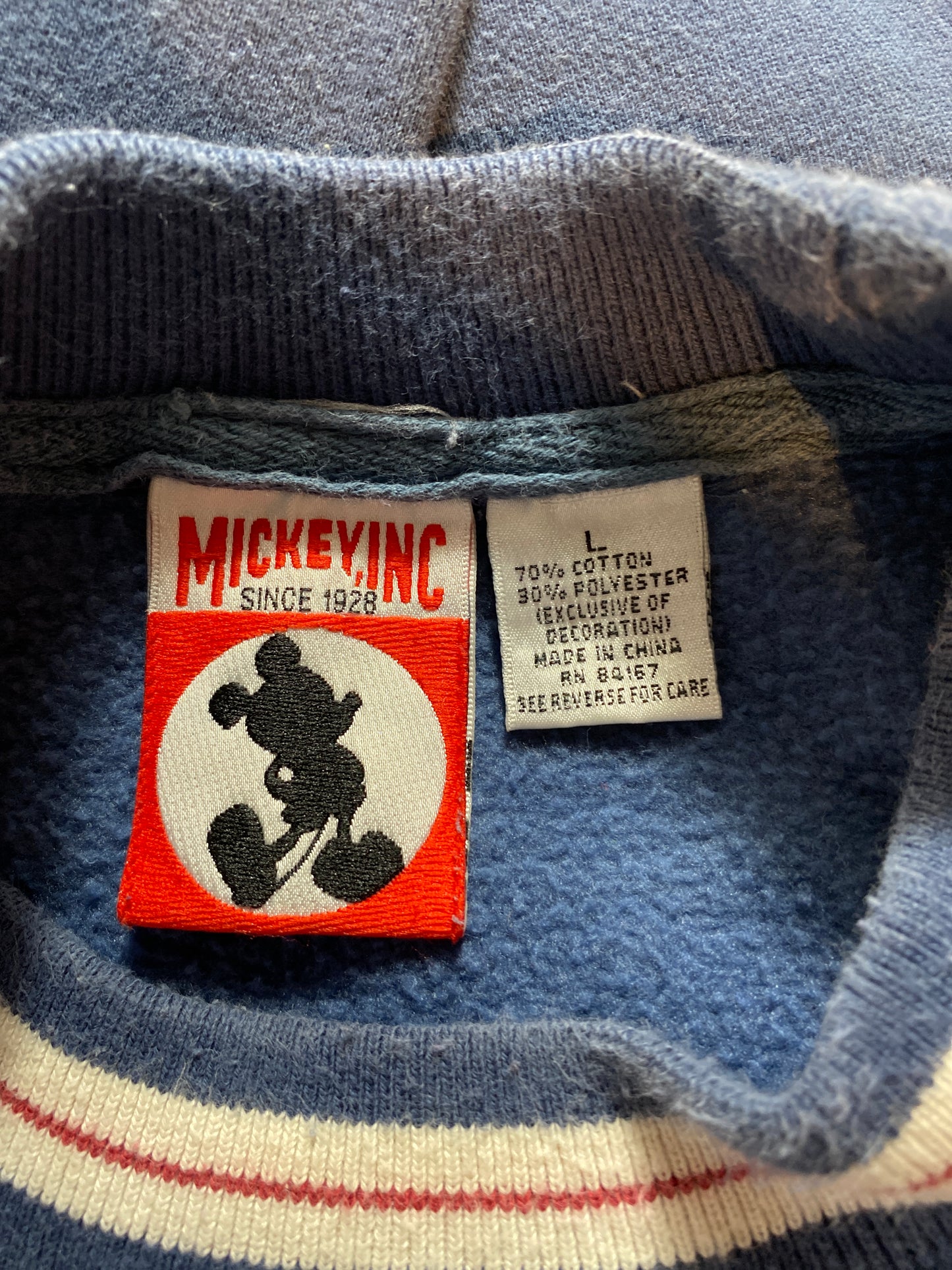 90's DISNEY MICKEY Size L Vintage Sweat-Shirt / K1314