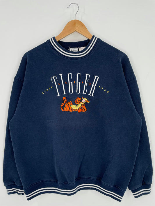 00' DISNEY TIGGER Size M Vintage Sweat-Shirt / K5188