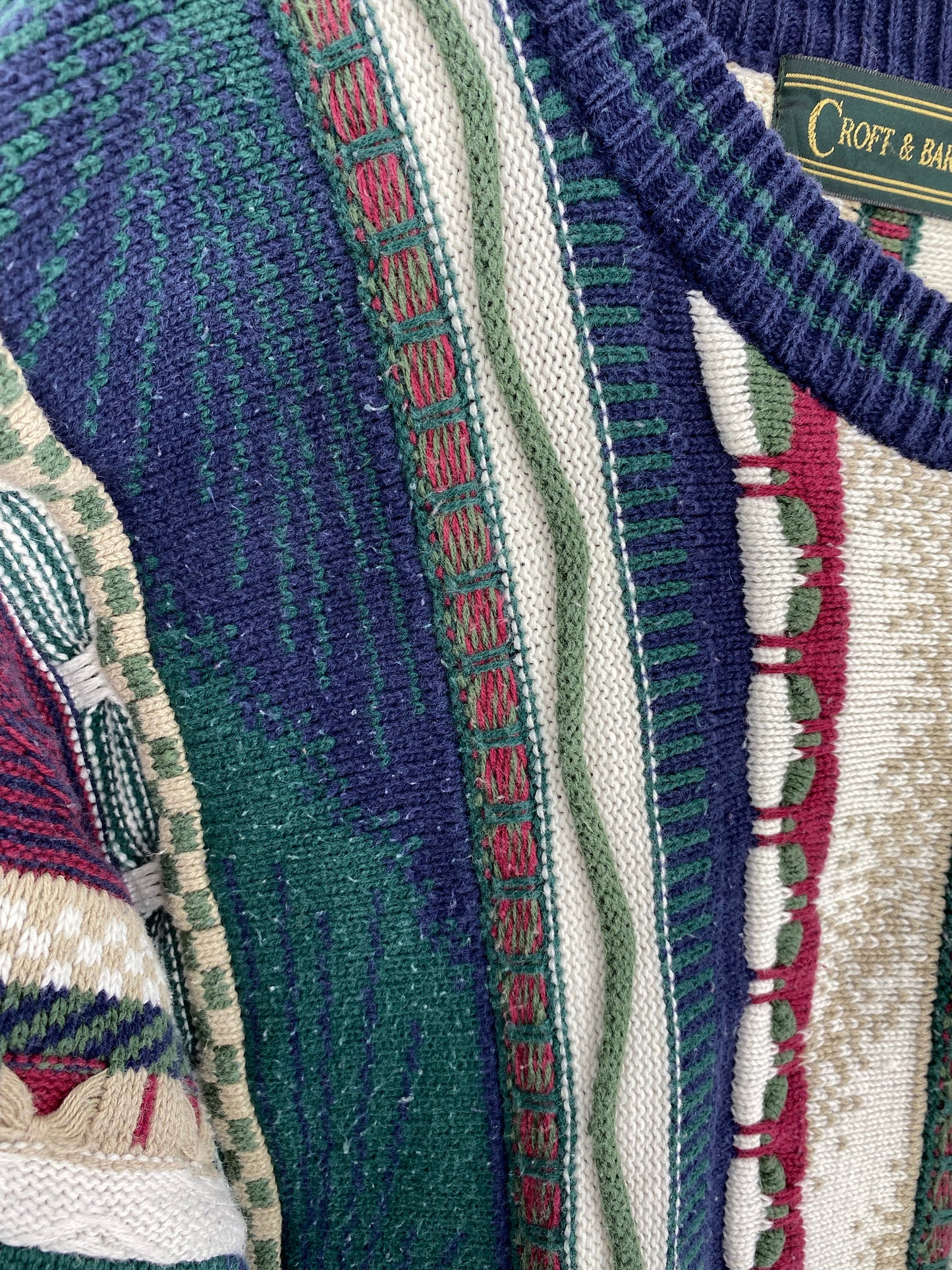 Vintage 3D COOGI- Style Size XL Knit Sweater / K6229