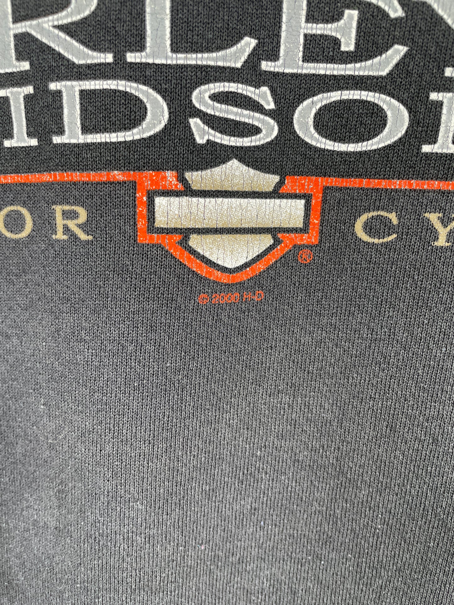 2000 HARLEY DAVIDSON Size (Approx.L-XL) Vintage Hoodie Sweat-shirt / A5163