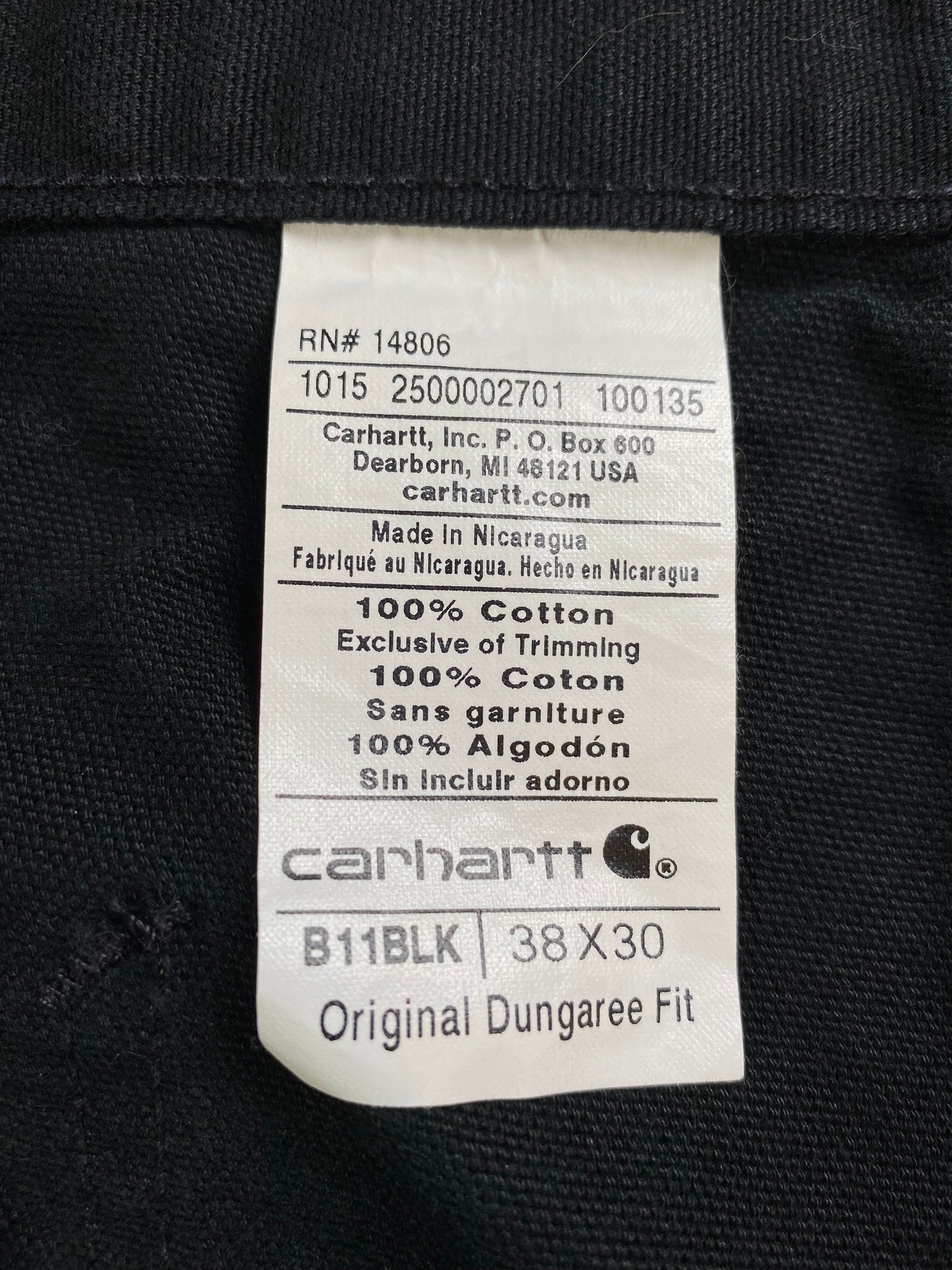 Vintage CARHARTT Size W36xL29 Duck Pants / A1577