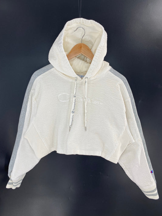 00' CHAMPION Size Ladies L Vintage Corduroy Hoodie Sweat-Shirt / K7979