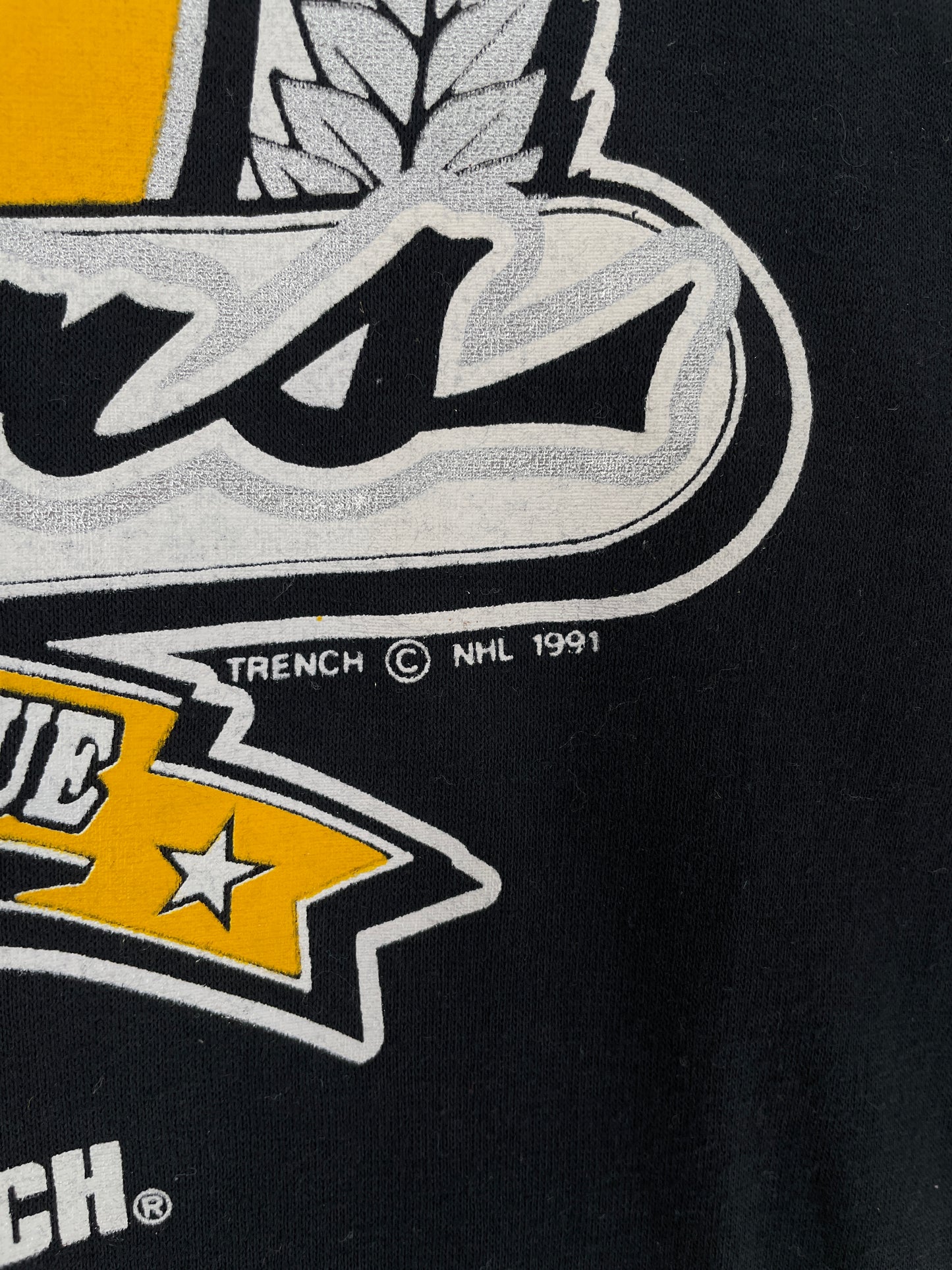 1991 Deadstock PITTSBURGH PENGUINS Made in USA Size XL Vintage NHL T-Shirt / E6667T