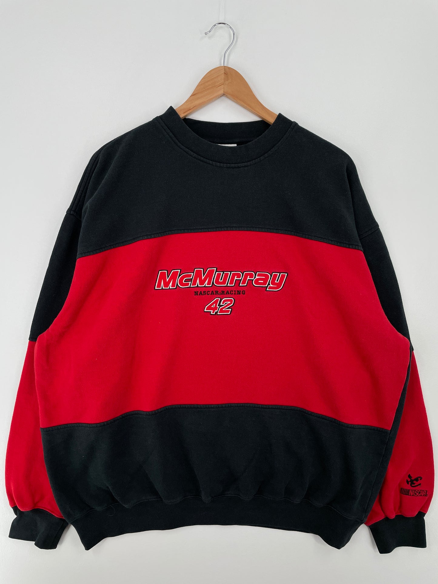 00' NASCAR x JAMIE MCMURRAY Size XL Vintage Racing Sweat-shirt / A8611