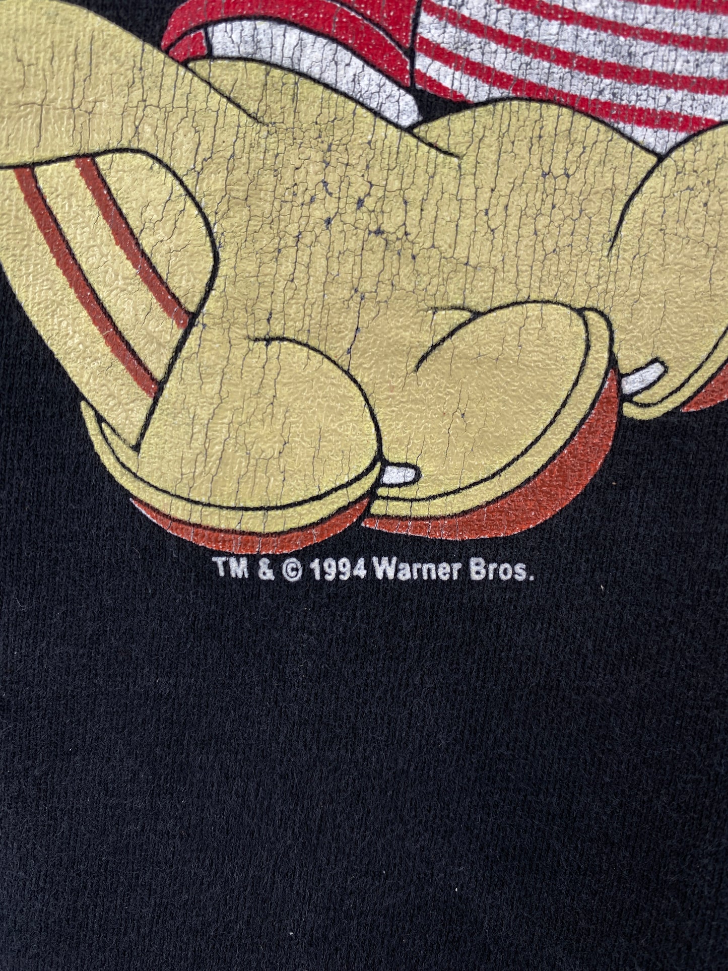 1994 LOONEY TUNES x CINCINATTI REDS Made in USA Size L Vintage MLB T-Shirt / E4539T