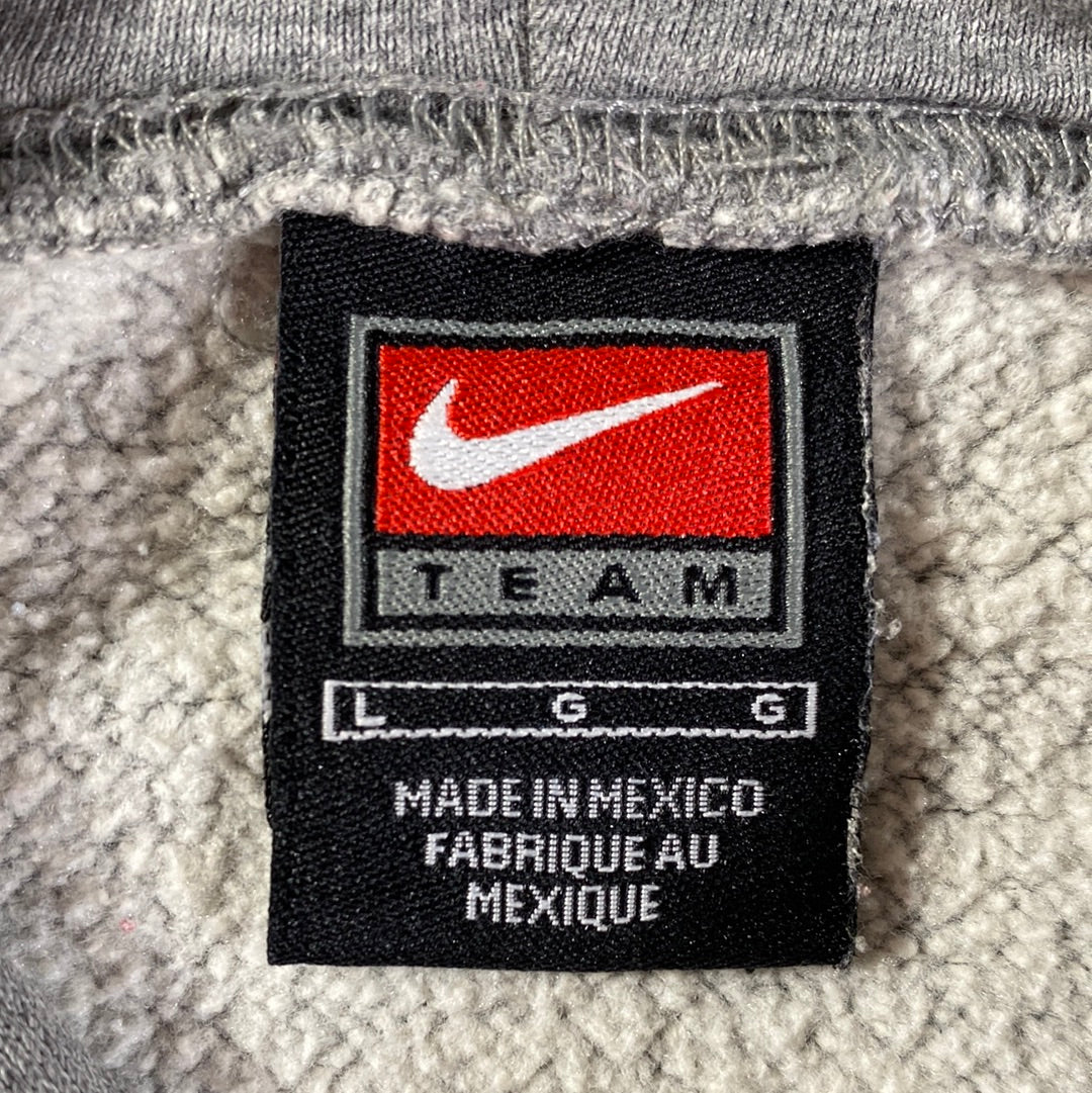 00' NIKE x CONNECTICUT Size L Vintage College Hoodie Sweat Shirt / E6678S