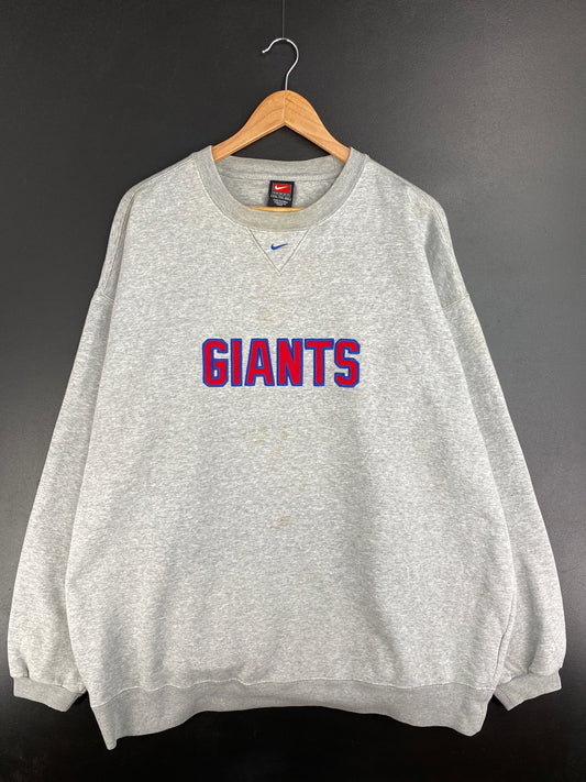 00' NIKE x NEW YORK GIANTS Size XXL Vintage NFL Sweat-shirt / E1710S