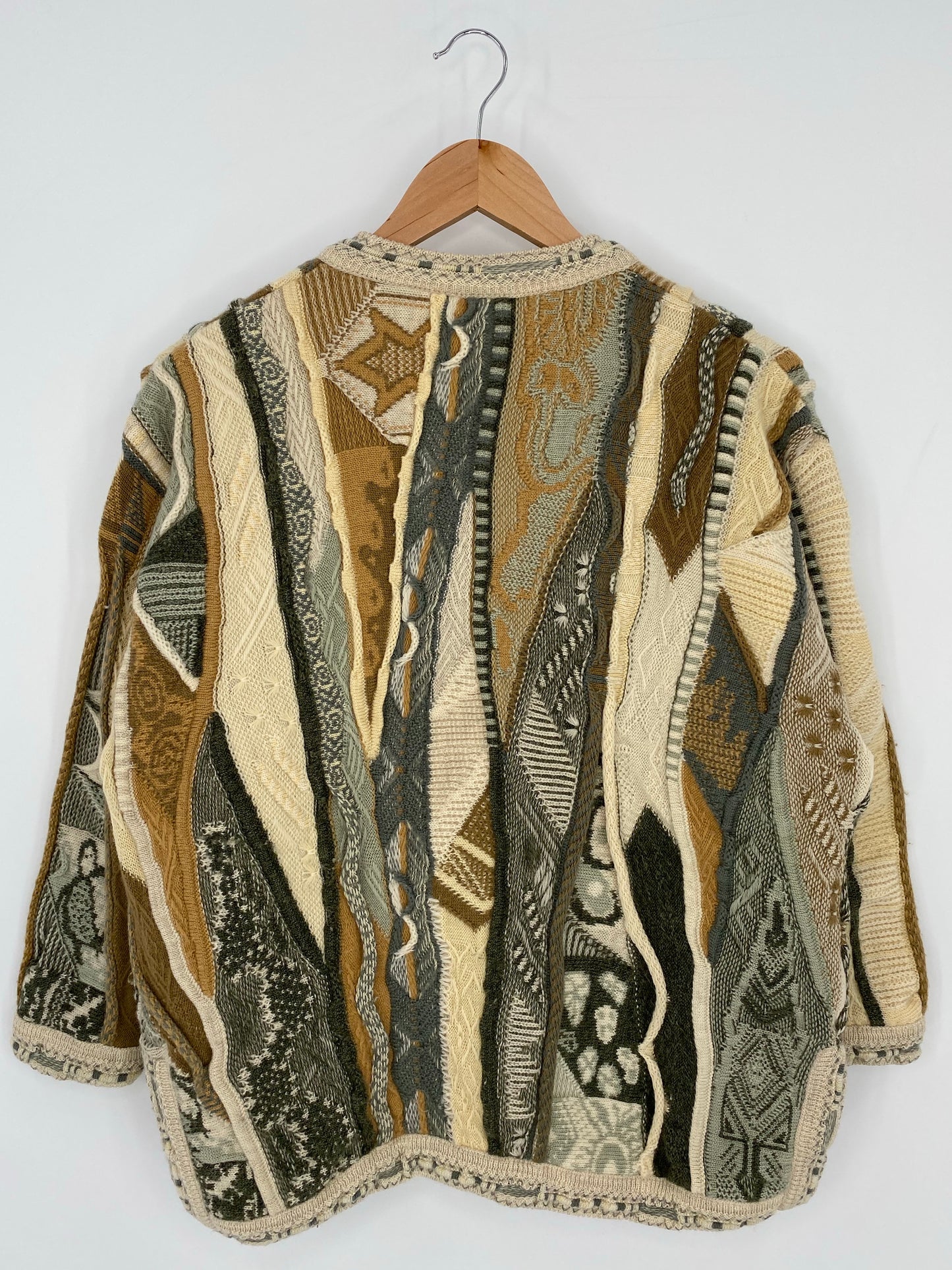 Vintage 3D COOGI-Style Size M AUSTRALIA Wool Knit Sweater / K6223