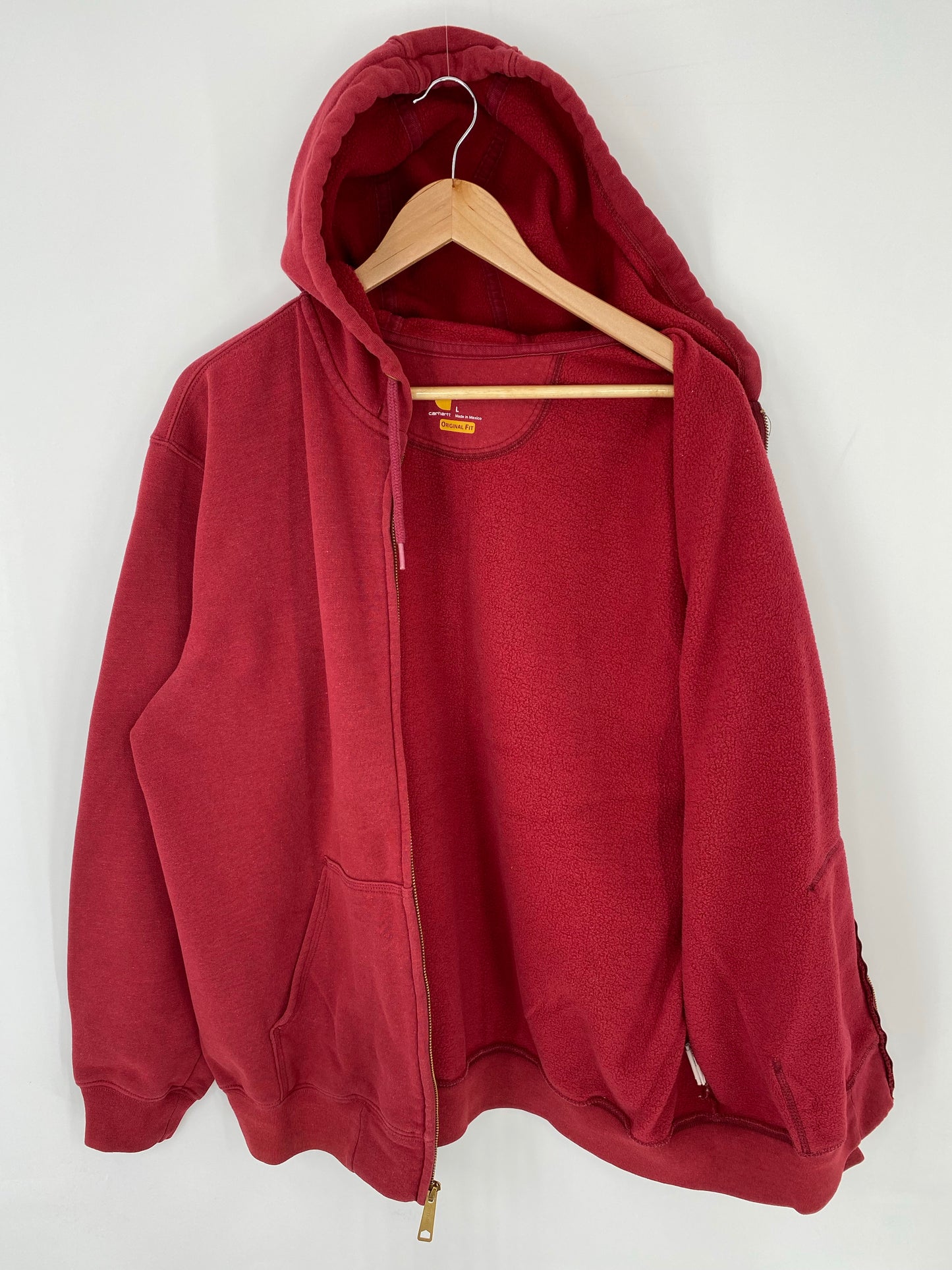 Vintage CARHARTT Size L Zip-up Hoodie Sweat-Shirt / K8495
