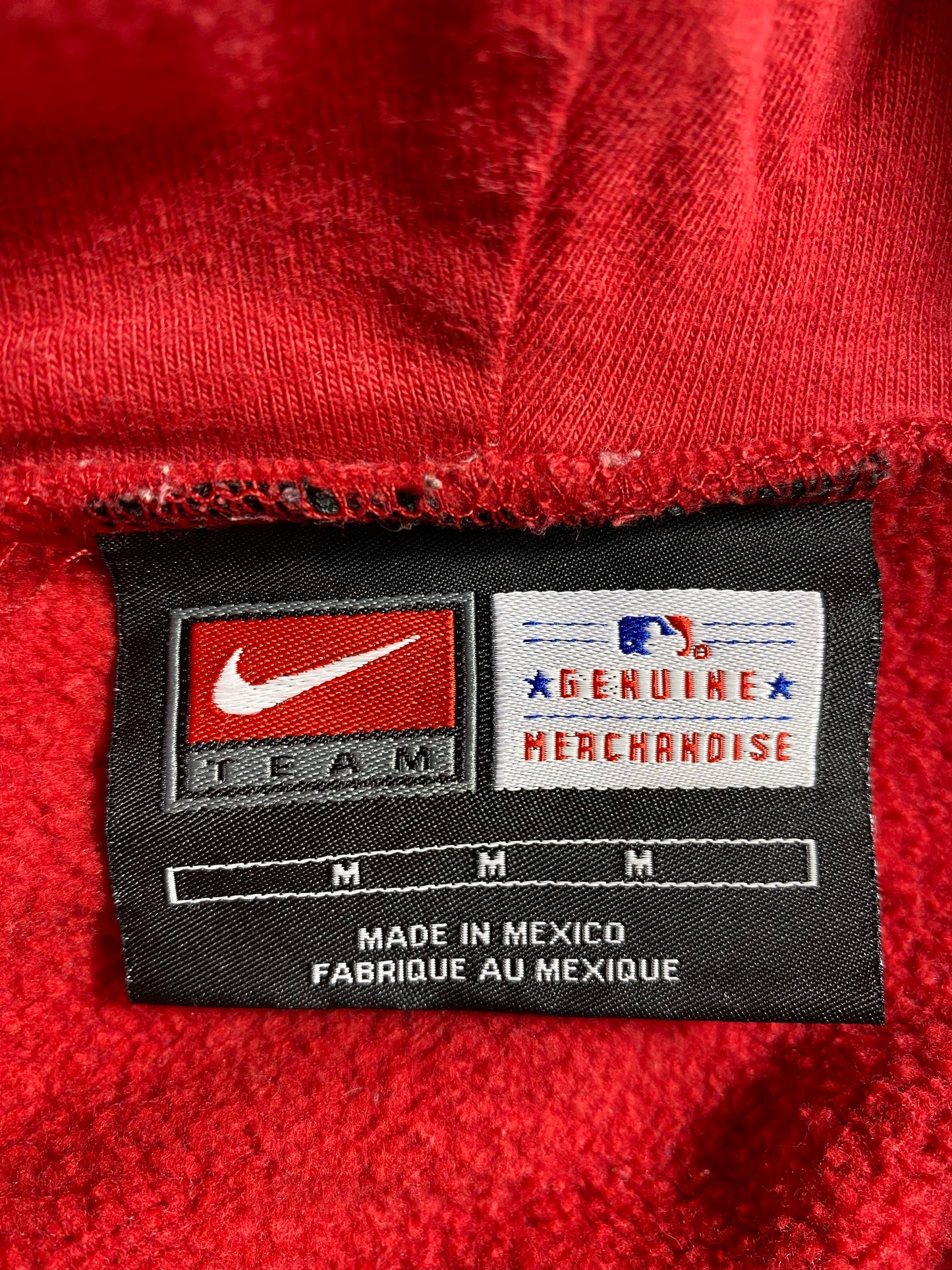 00' NIKE BOSTON RED SOX Size M Vintage MLB Hoodie Sweat-shirt / K4253