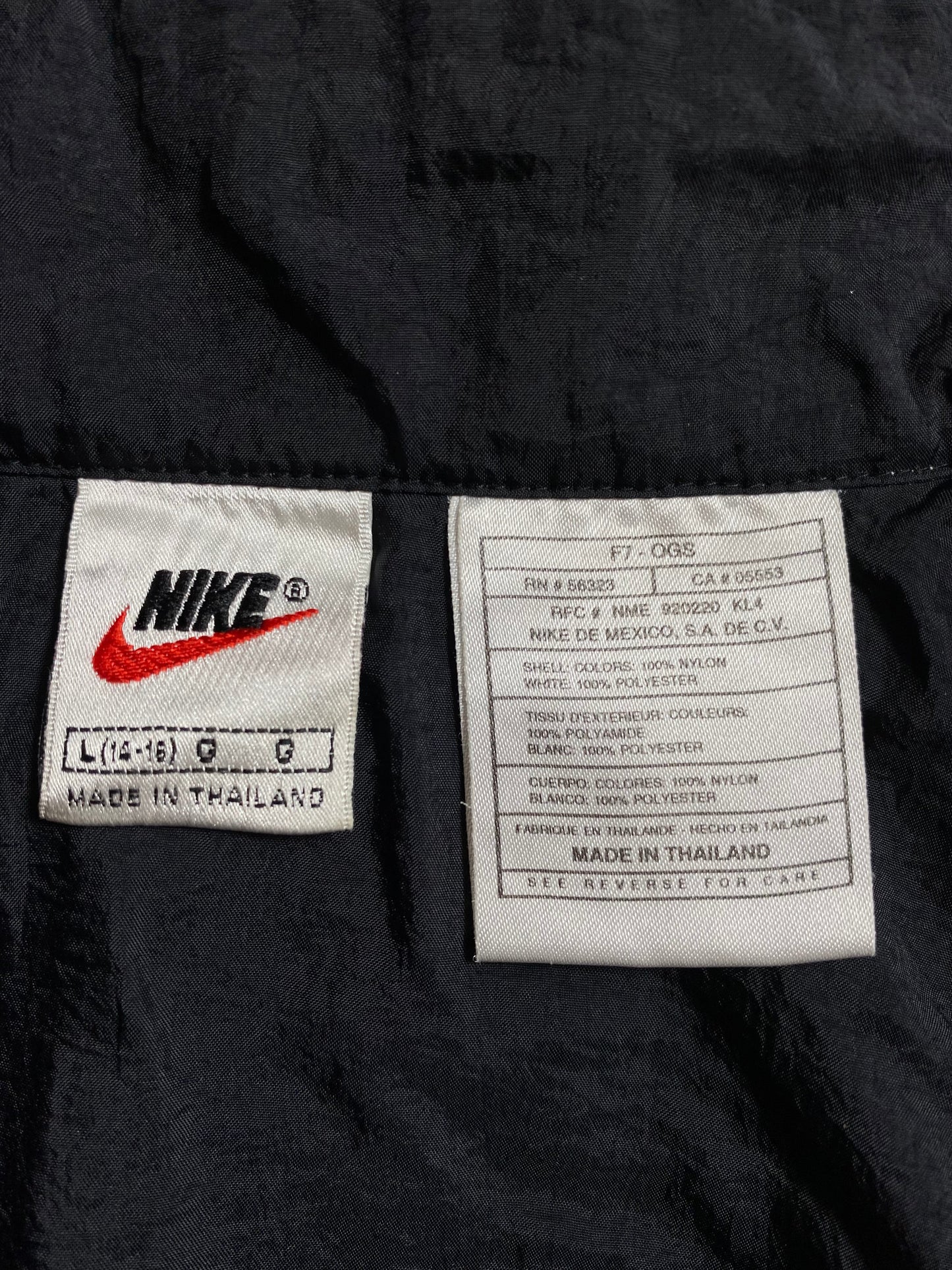 .90’s NIKE Size Kids.L Vintage Zip-up Nylon Jacket / A7653