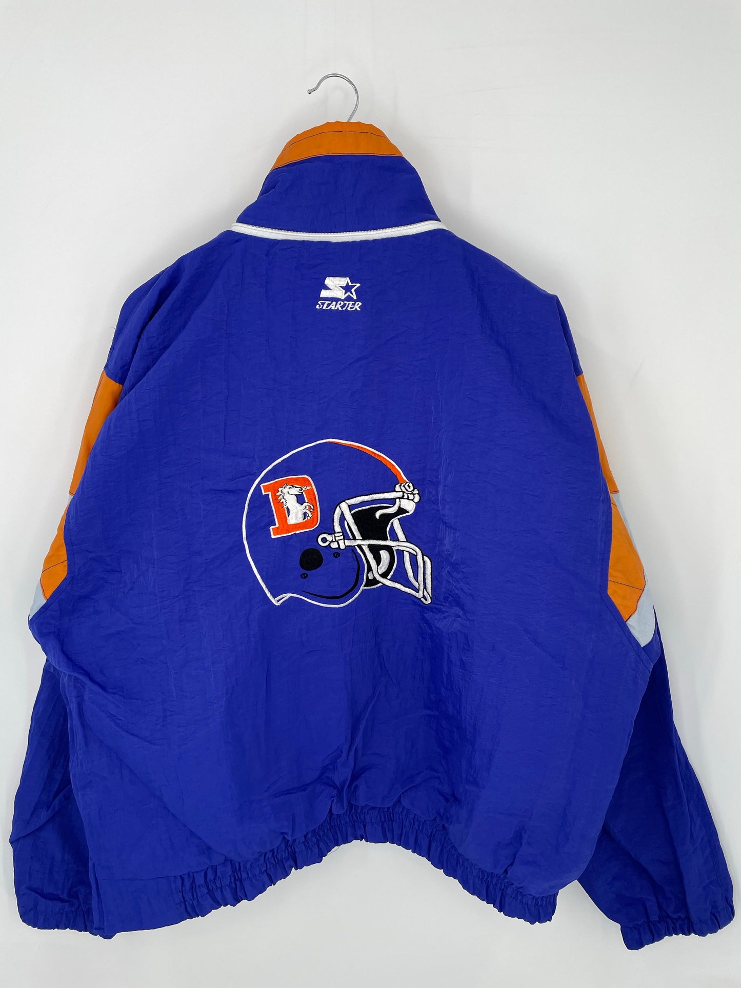 90’s STARTER x BRONCOS Size No Tag (Approx.XL) Nylon Jacket / E890