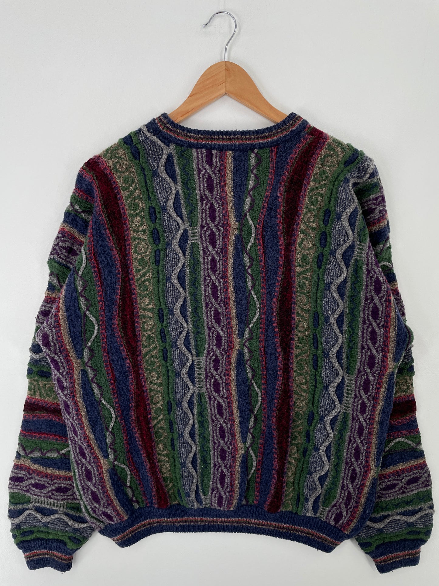 Vintage 3D COOGI- Style Size L Cotton Knit Sweater / A9547