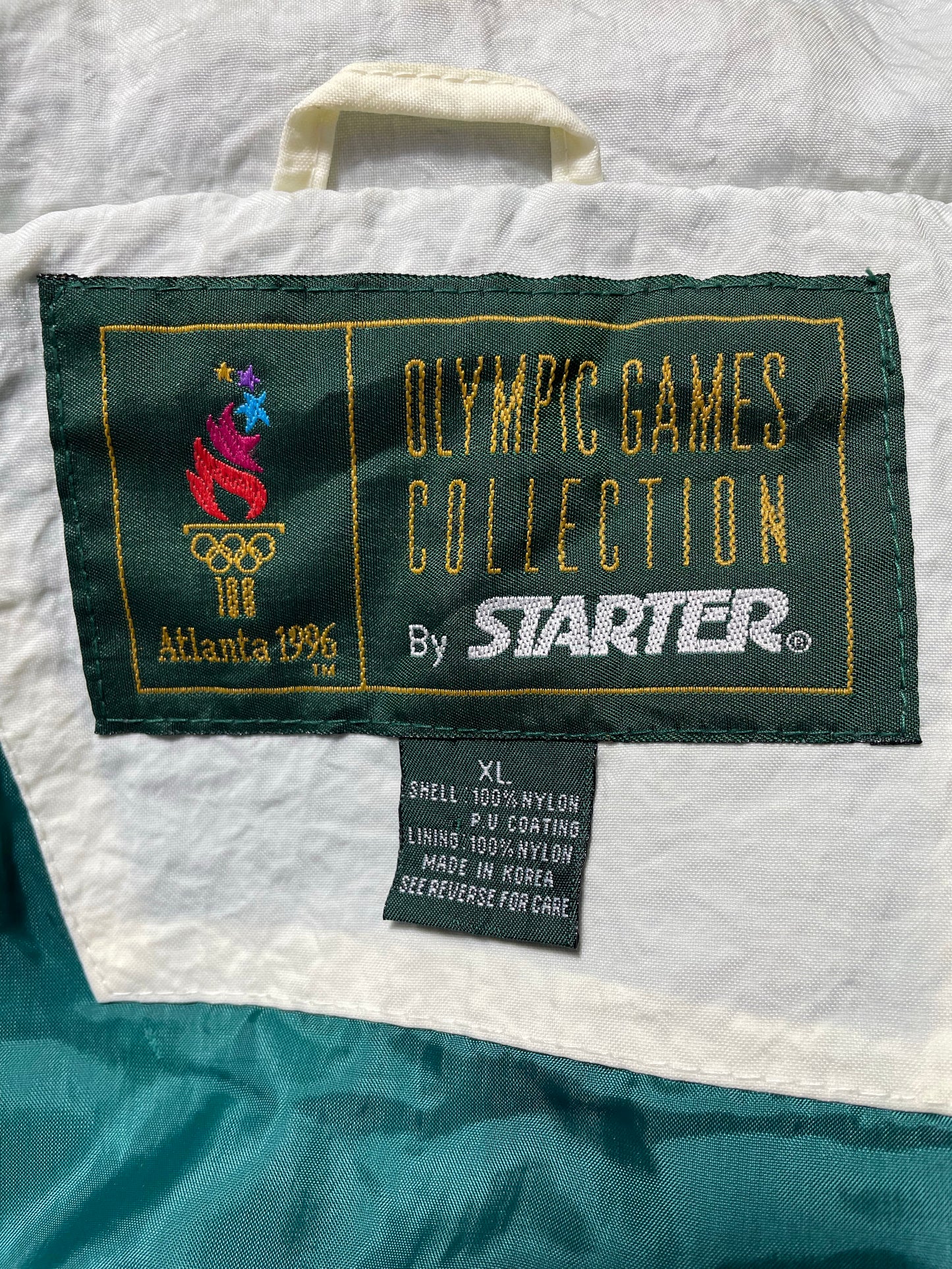 1996 ATLANTA OLYMPIC TEAM USA x STARTER Size XL Vintage Nylon Jacket / K6275