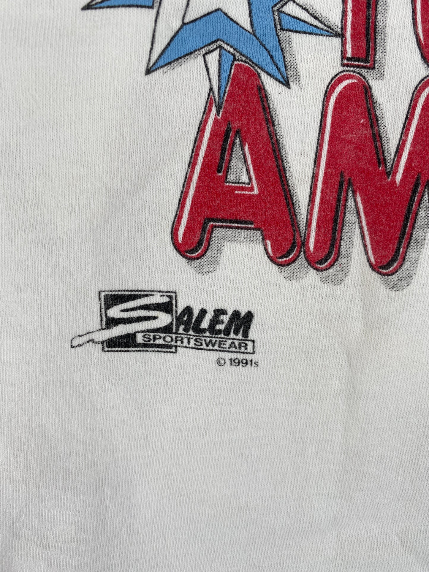 1991 USA BASKETBALL Made in USA Size XL Vintage T-Shirts / A6286