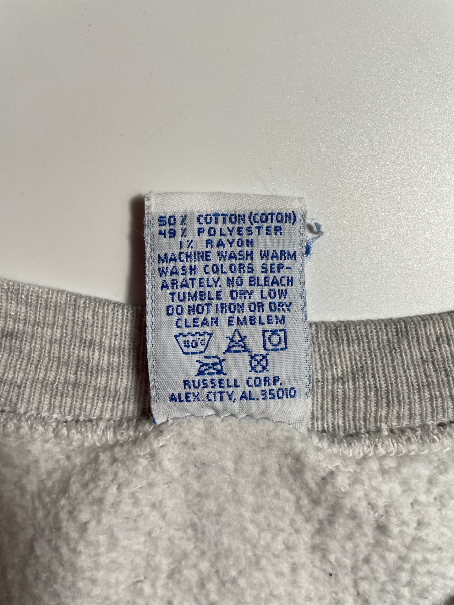 90's RUSSELL x KANSAS Made in USA Size XL Vintage College Sweat shirt / E4385S