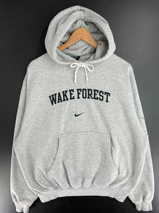 00' NIKE x WAKE FOREST Size M Vintage College Hoodie Sweat-shirt / E929
