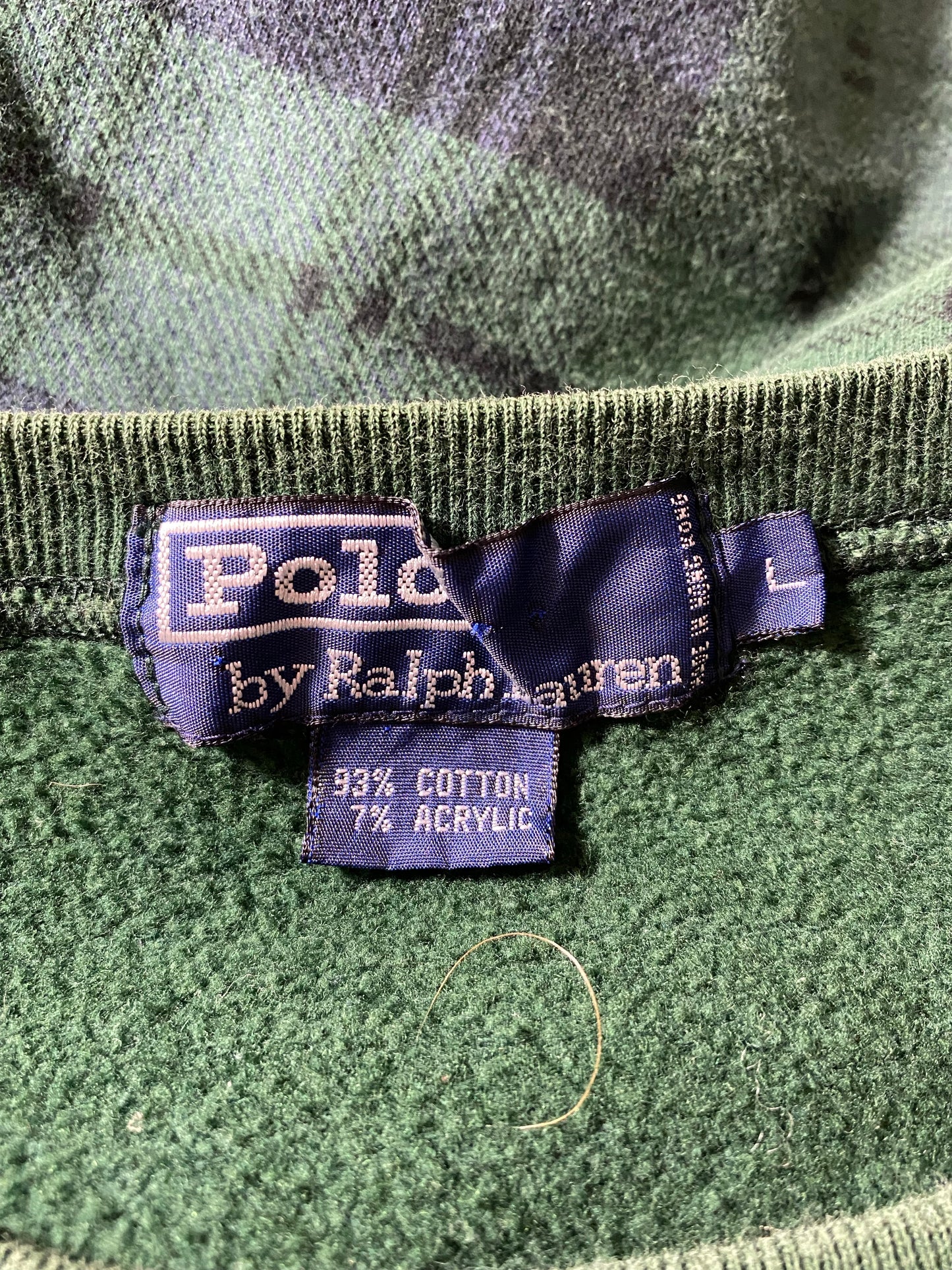 90's POLO RALPH LAUREN Size L Vintage Sweat-shirt / k6963