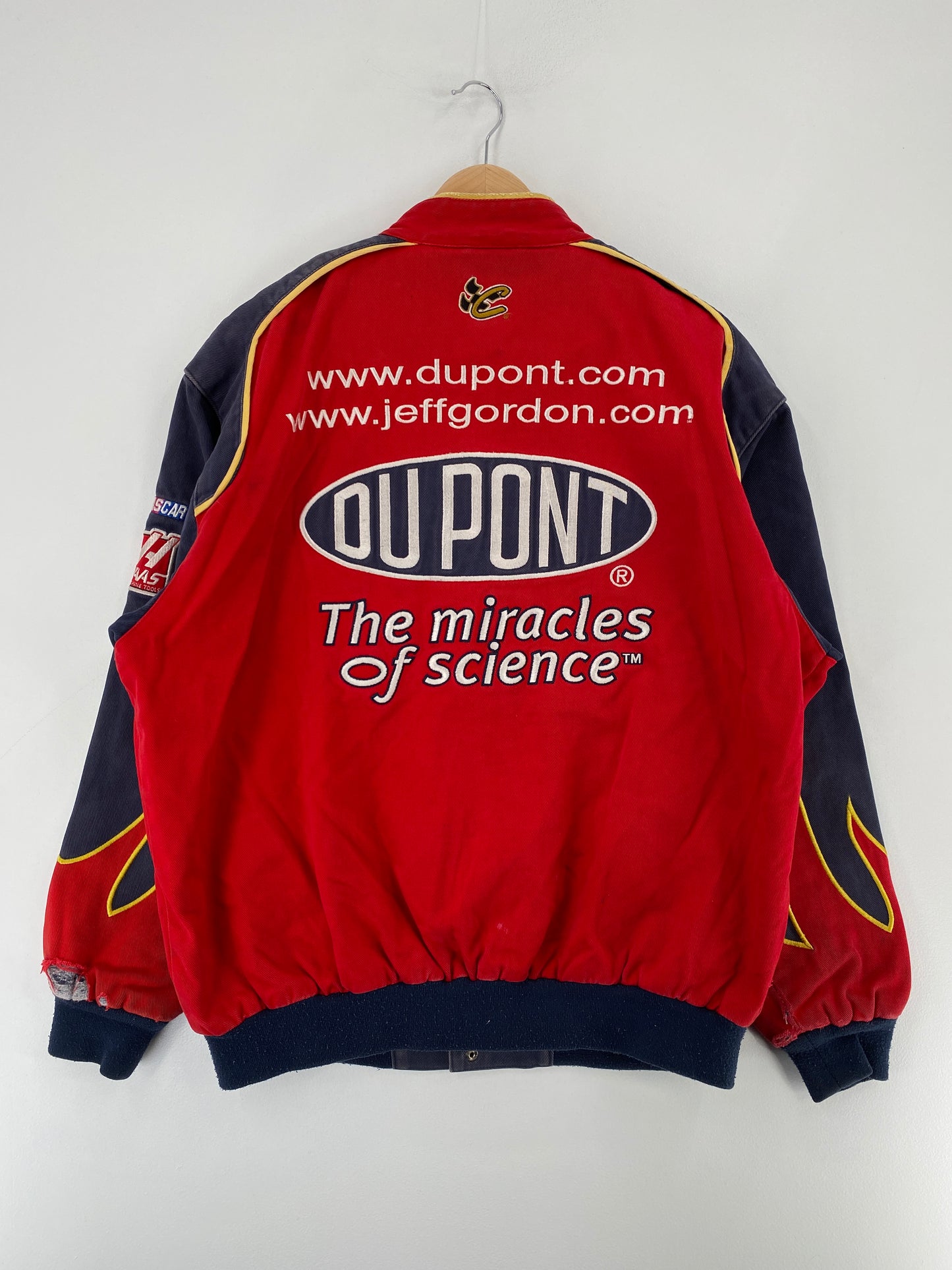 .Vintage NASCAR x DUPONT Size L Racing Jacket / E5391J