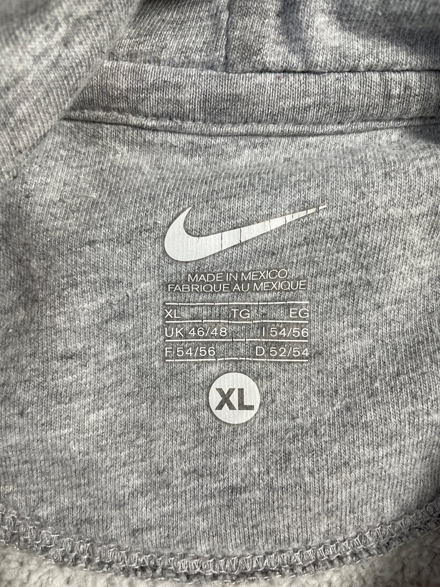 Vintage NIKE x WEST VIRGINIA Size XL College Hoodie Sweat-Shirt / A9672