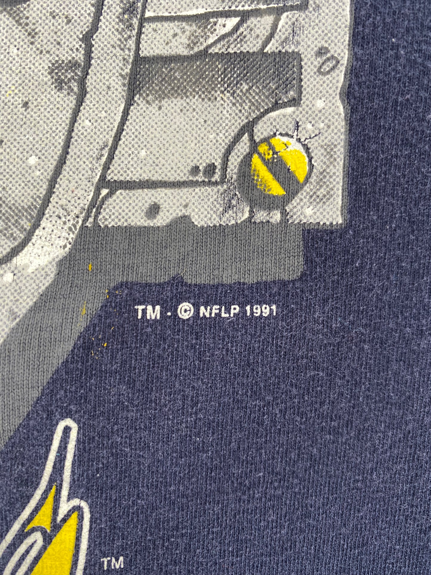 1991 SAN DIEGO CHARGERS Made in USA Size XL Vintage NFL T-Shirts / A3008