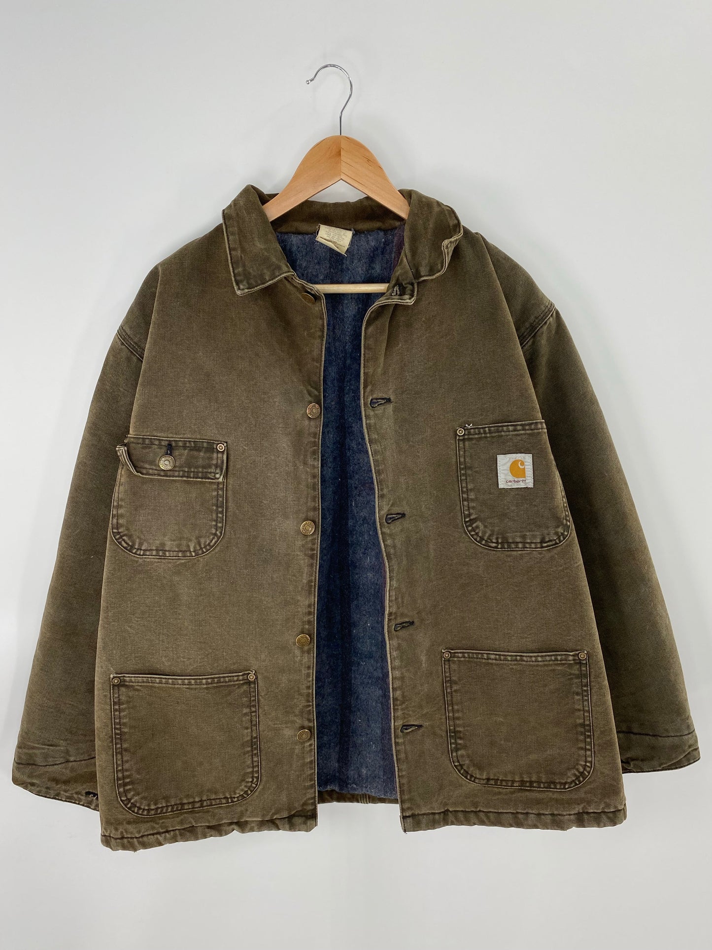 90's CARHARTT Made in USA Size L Vintage Duck Jacket / E2230J