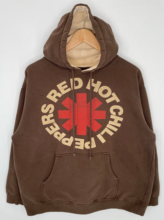 00’ RED HOT CHILI PAPERS Size M Hoodie Music Sweat-shirt / K8203