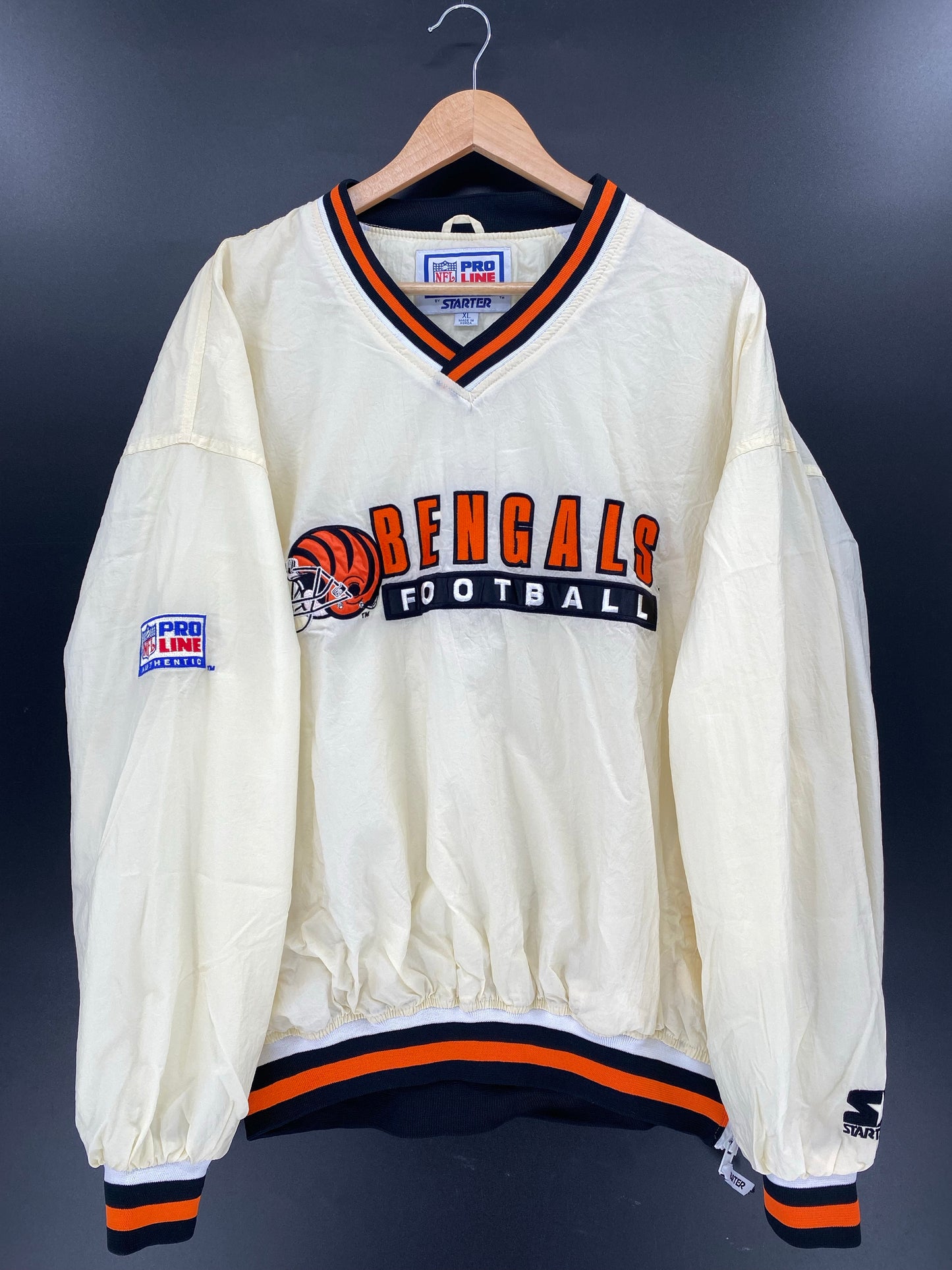 90’s BENGALS Size XL NFL Nylon Jacket / K4887