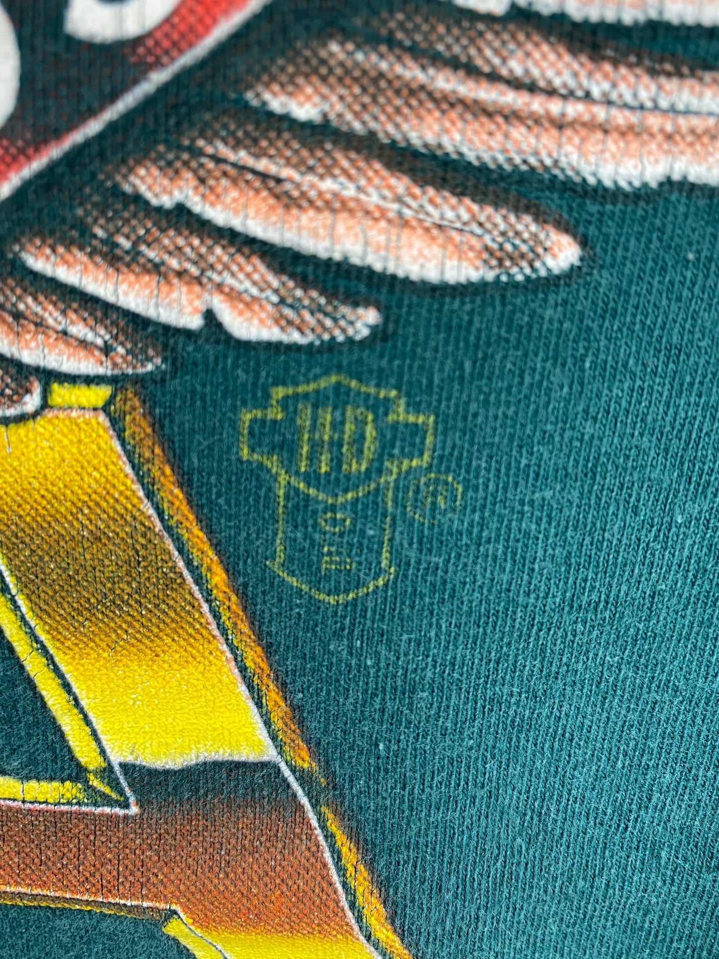 1989 HARLEY DAVIDSON Made in USA Size L Vintage T-Shirt / K4312