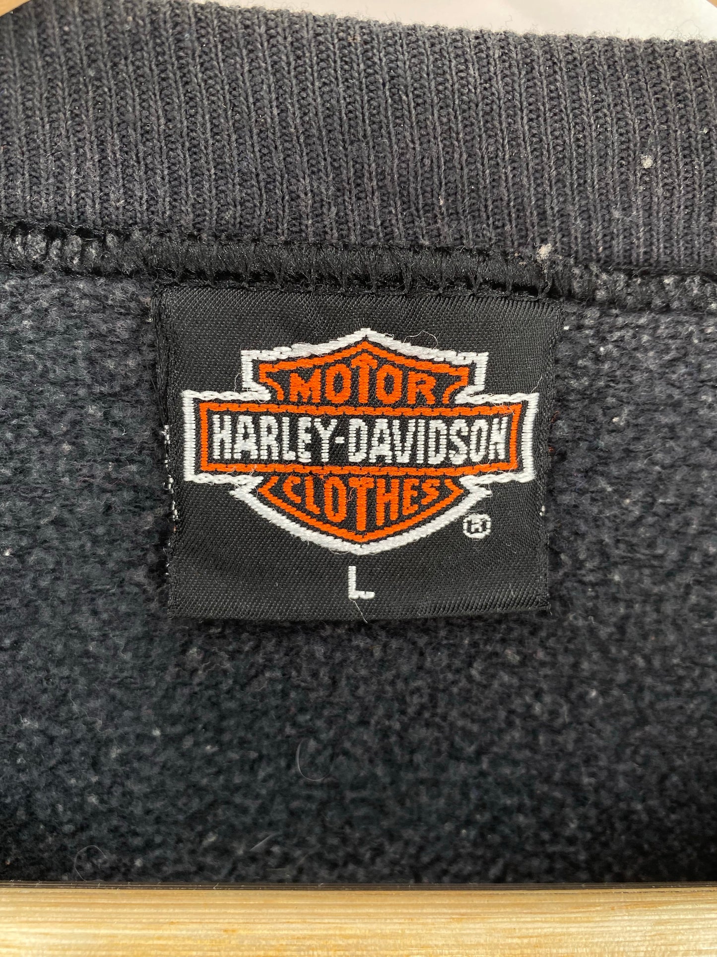 1993' WARNER BROS x HARLEY-DAVIDSON BUGS BUNNY YOSEMITE SAM Size L Vintage Sweat-shirt / K5267