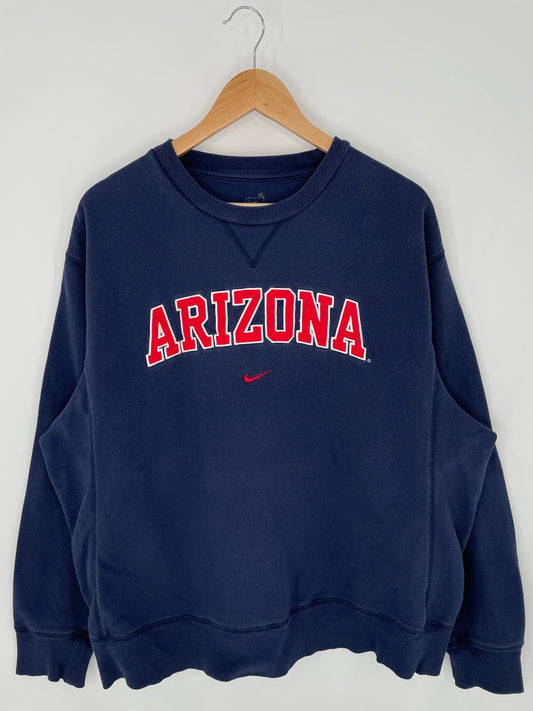 00' NIKE ARIZONA Size XL Vintage College Sweat-shirt / K8867