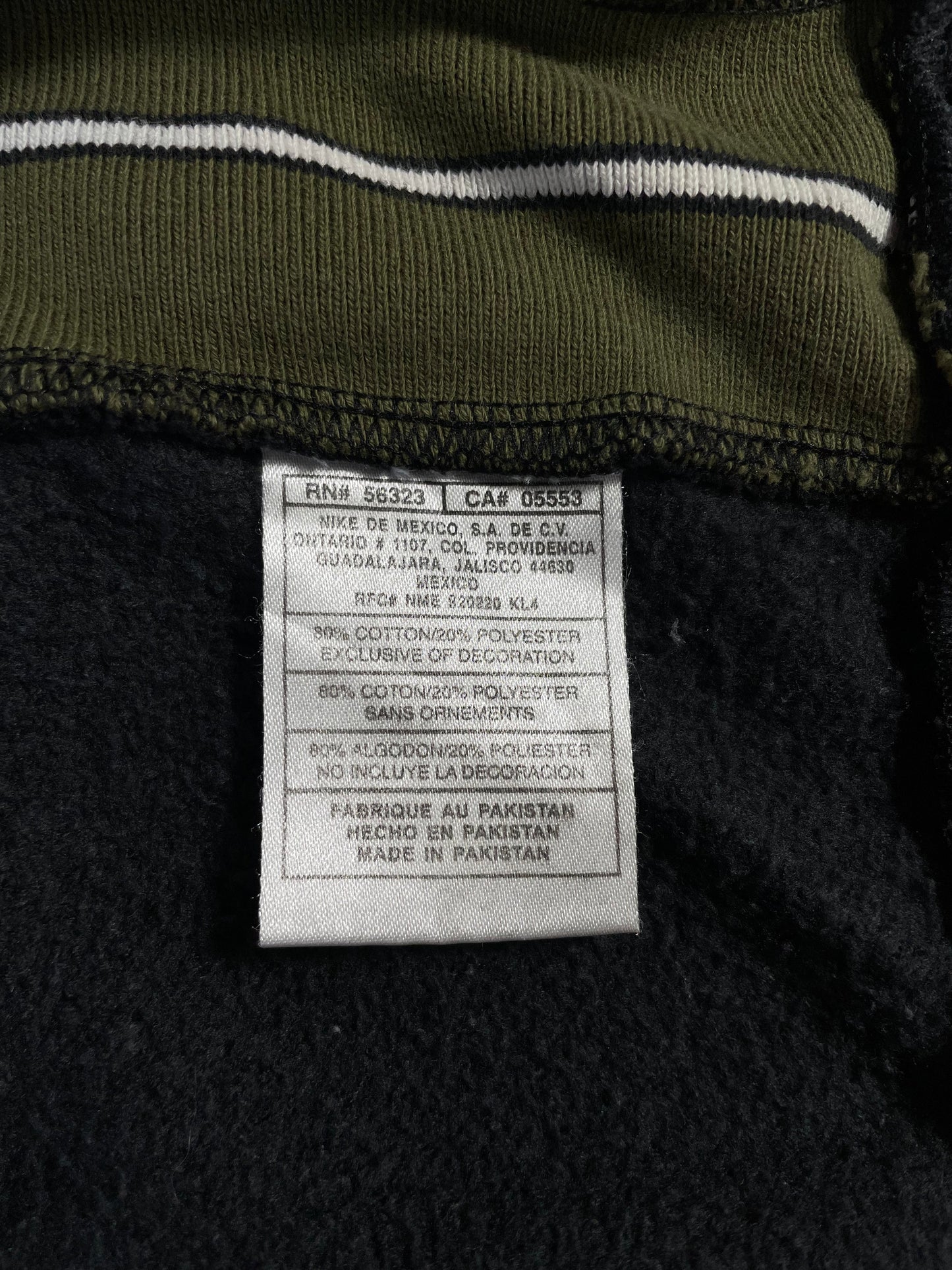 00' NIKE Size XL Vintage Half Zip-up Sweat-Shirt / E3301S