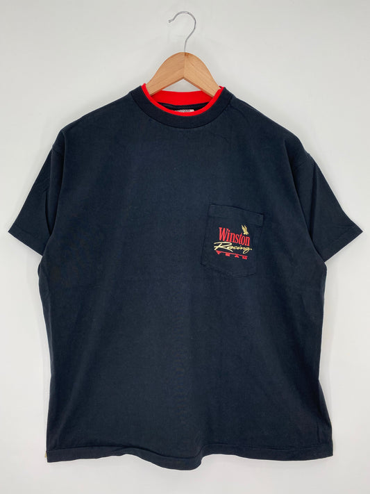1992 WINSTON RACING Made in USA Size XL Racing T-Shirt / K9610