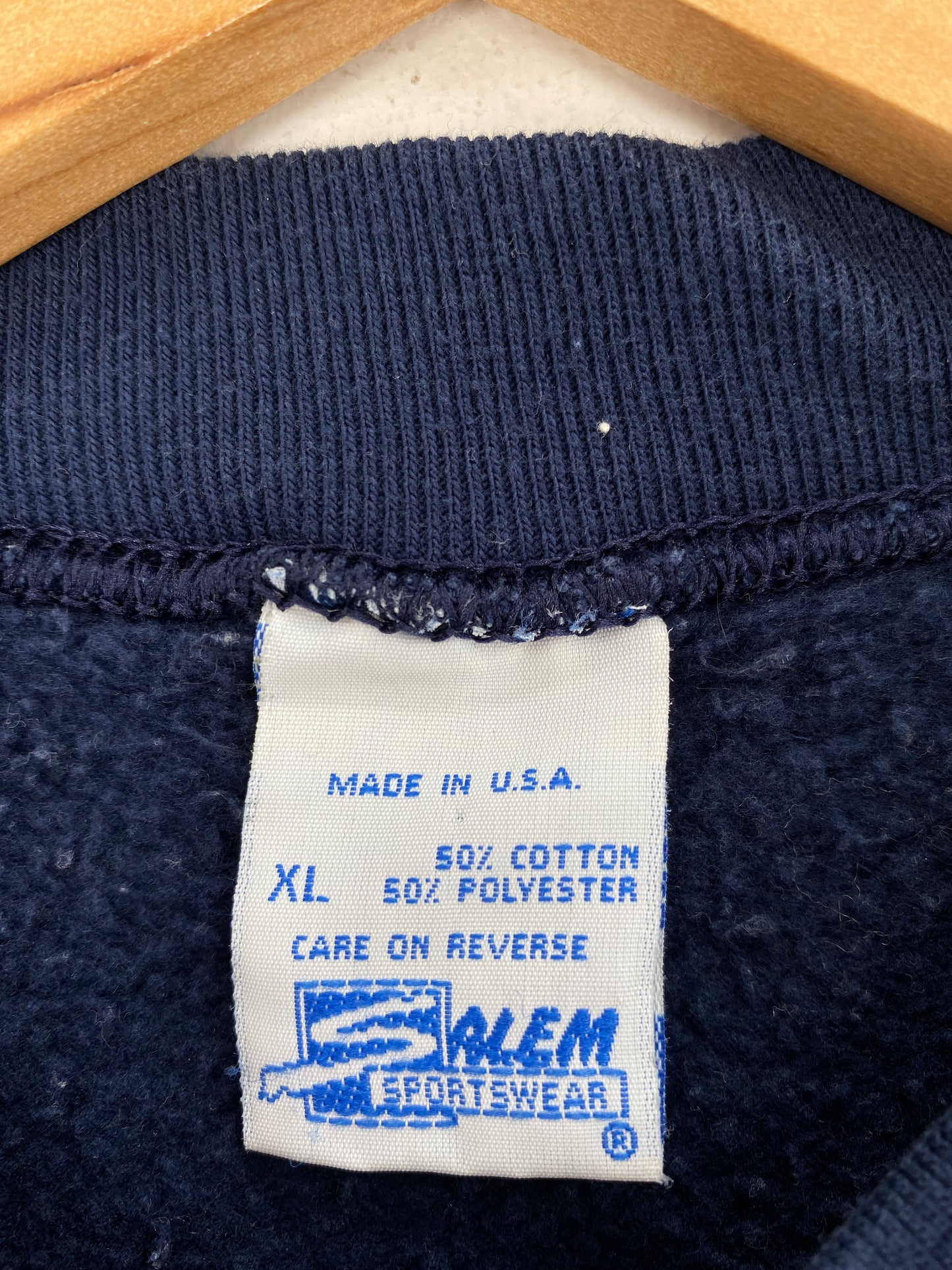 1995 SALEM x NEW ENGLAND PATRIOTS Made in USA Size XL Vintage NFL Sweat-Shirt/ A5514