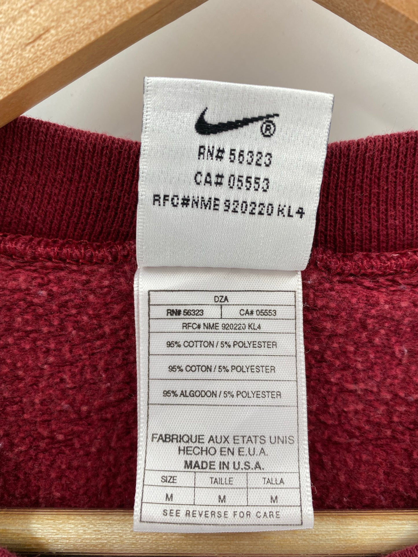 90’s NIKE Made in USA Size M Vintage Sweat-shirt/ K6082