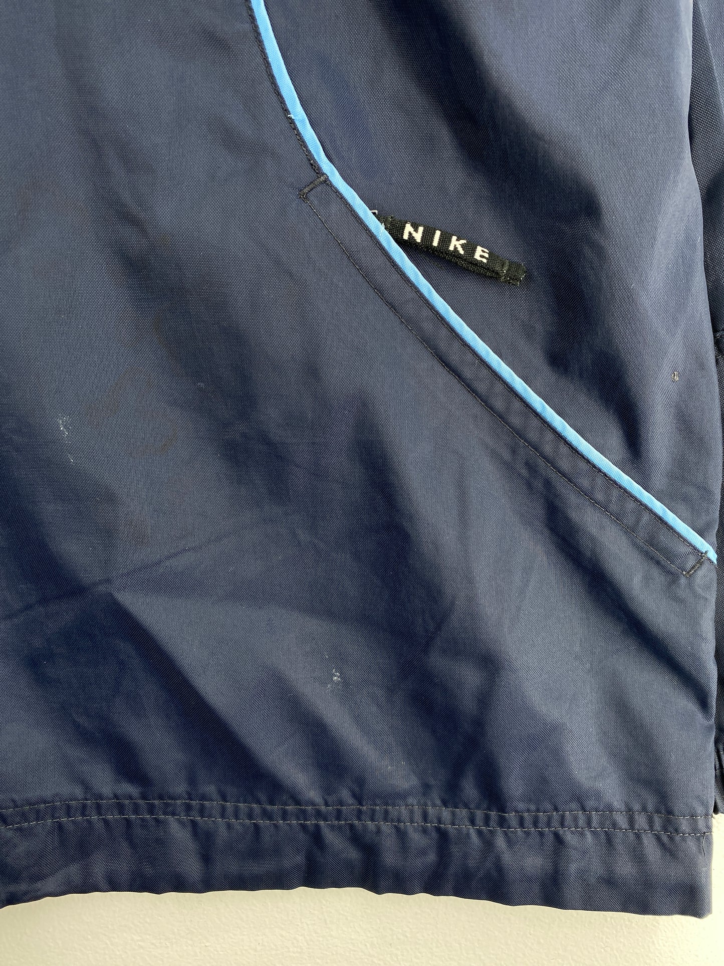 00’ NIKE Size XL Vintage Hoodie Half Zip Nylon-Jacket / A6243