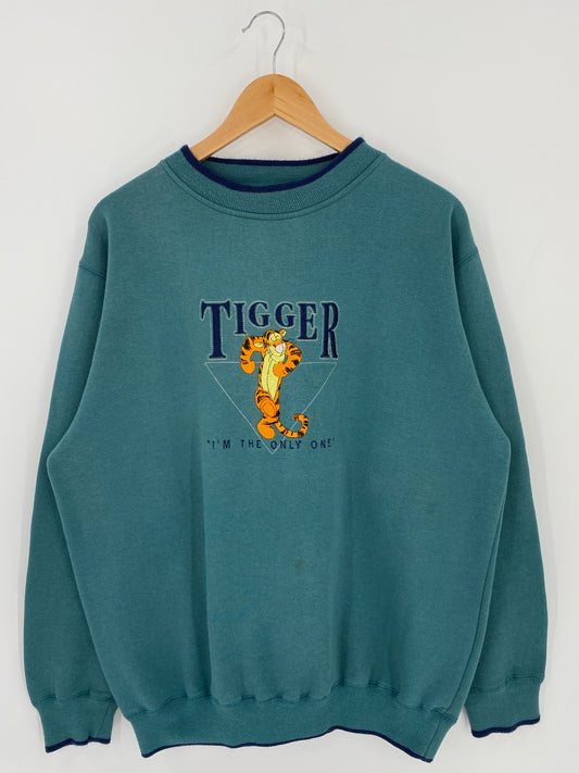 00’ DISNEY TIGGER Size No Tag (Approx.XL) Vintage Sweat-Shirt /K5495