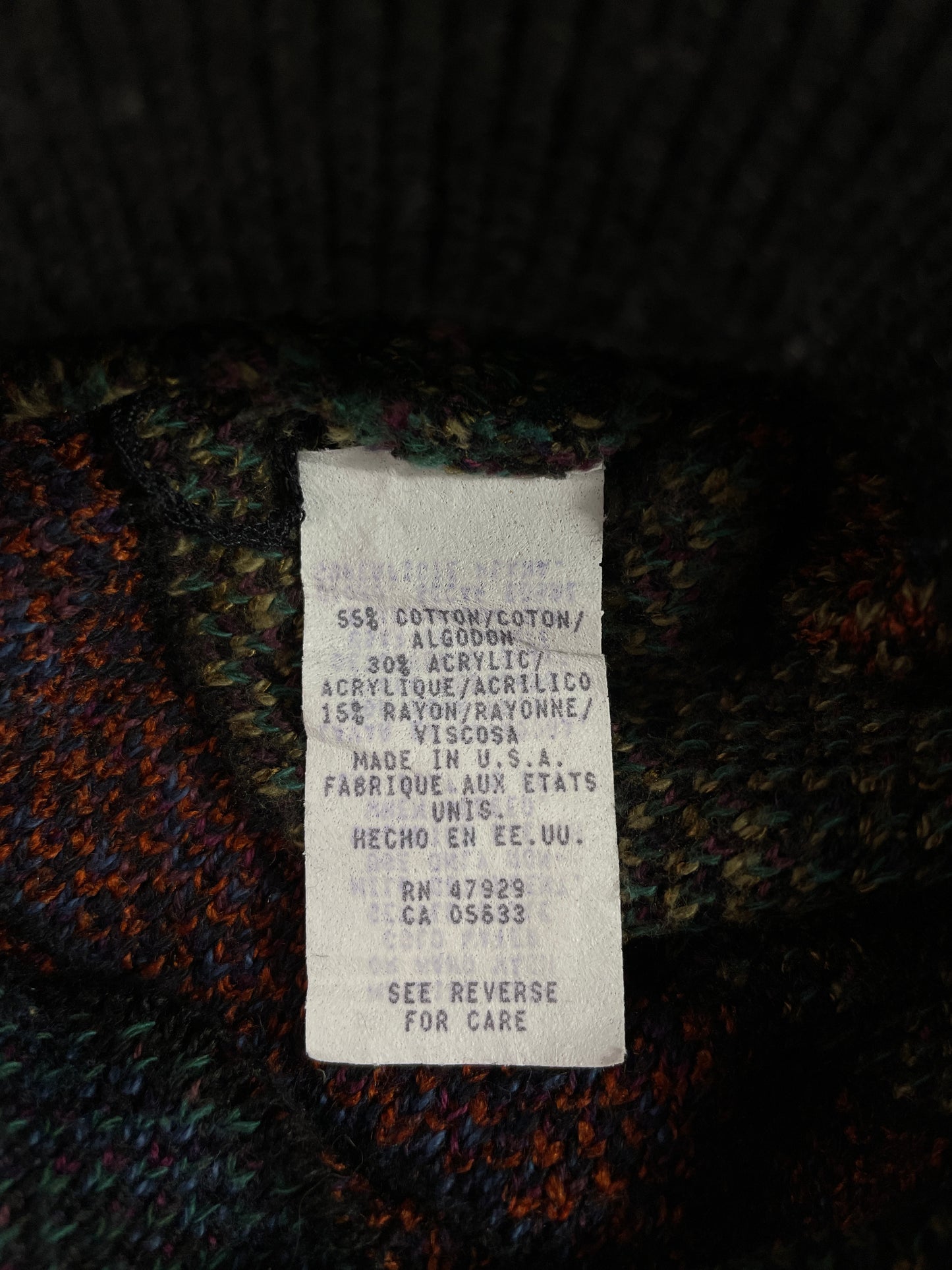 Vintage COOGI Style Made in USA Size M Cotton Knit Sweater / E3690K