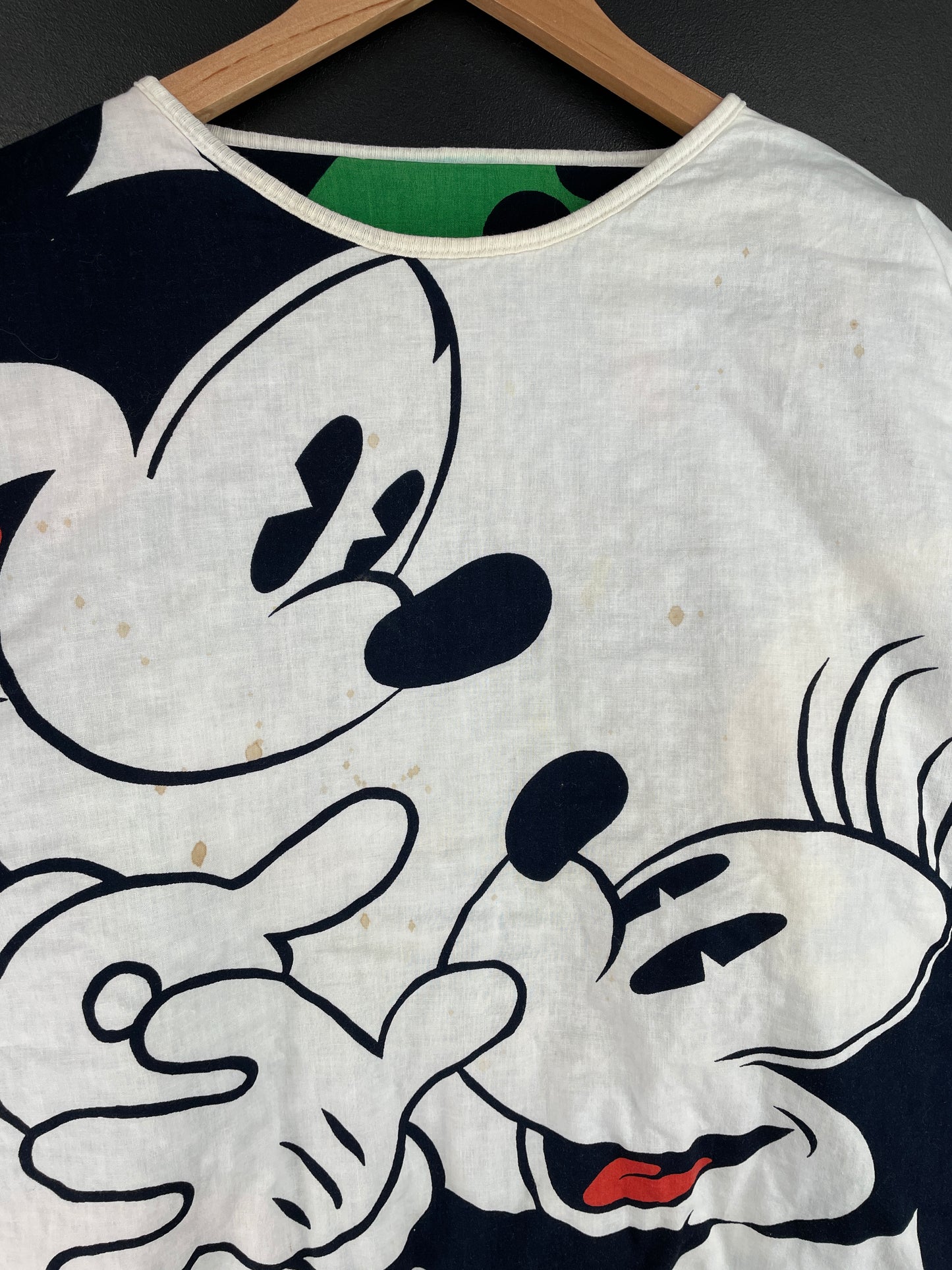 80’s DISNEY MICKEY MINNIE Double face Size Approx.L Sweat-shirt / E4808S