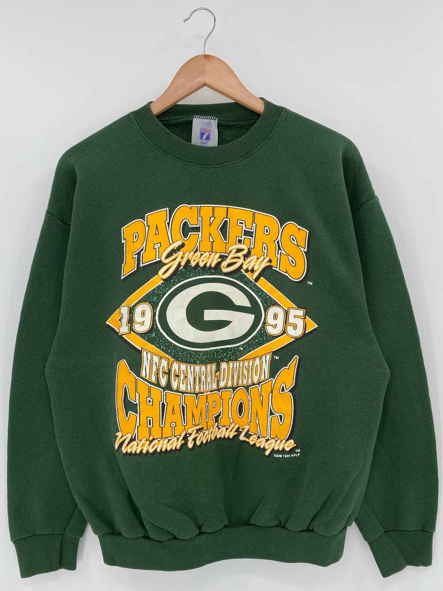 1995 GREEN BAY PACKERS Size L Vintage NFL Sweat-shirt / K6632