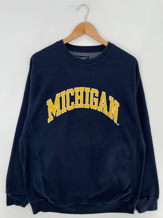 Vintage MICHIGAN Size L Vintage College Sweat shirt / E4381S