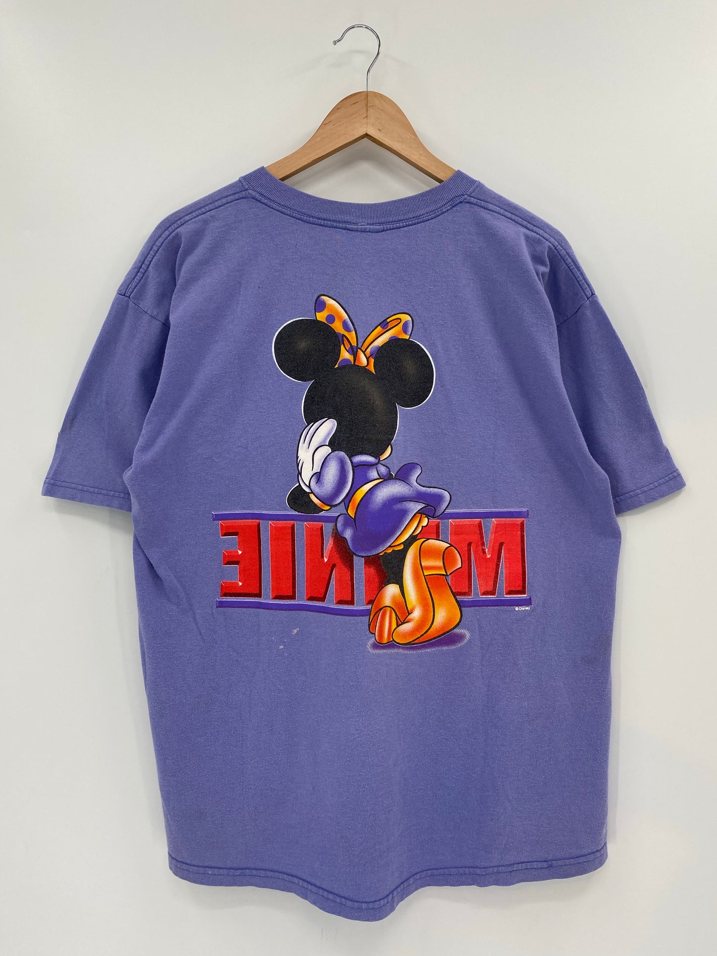 90's DISNEY MINNIE Size Ladies L Vintage T-Shirt / K6368