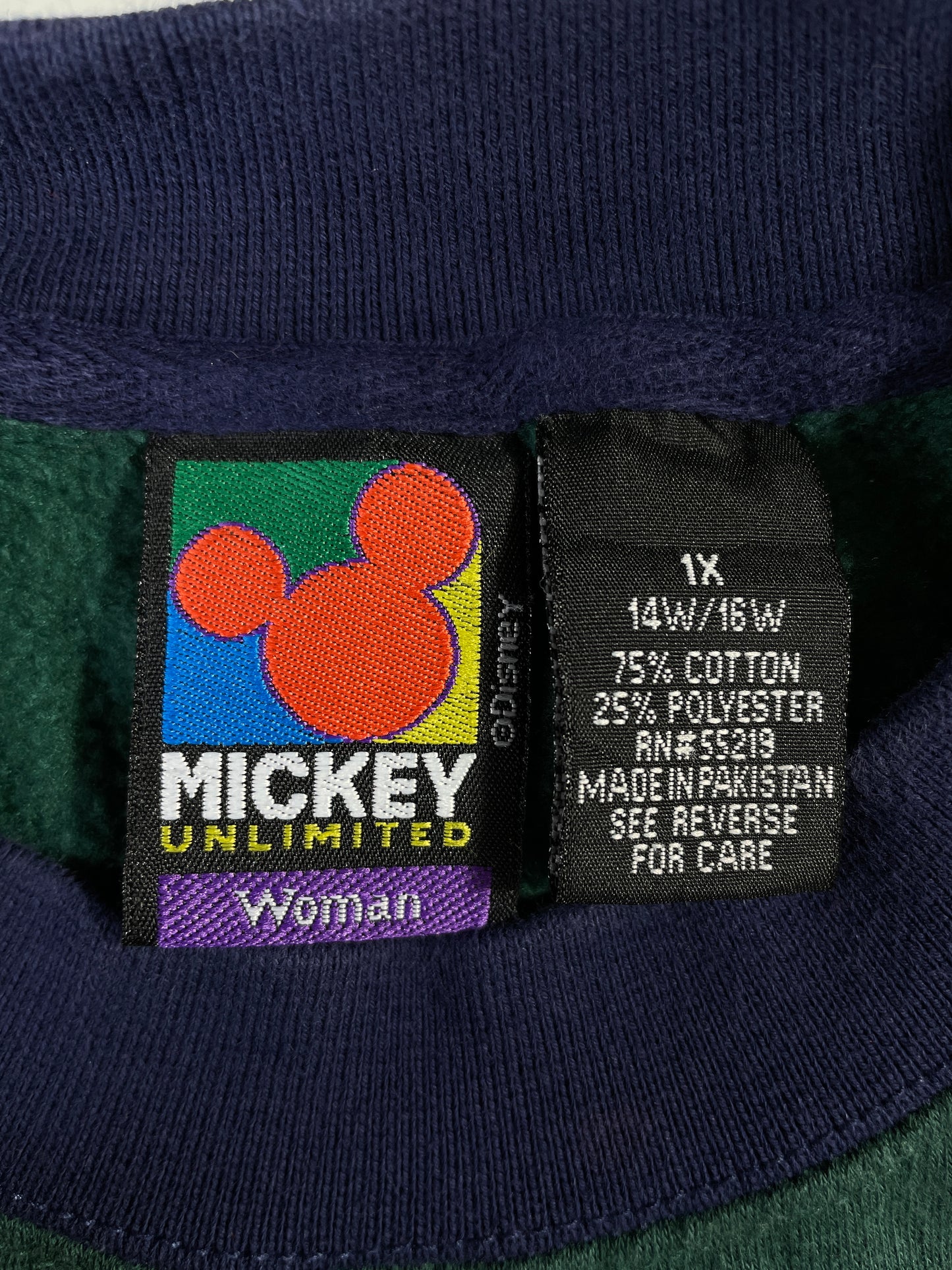 90's DISNEY MICKEY Size Ladies.XL Vintage Sweat-shirt / E1078