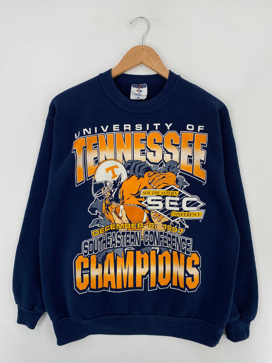 00' UNIVERSITY OF TENNESSEE Made in USA Size L Vintage College Sweat Shirt / E4851T